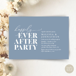 Invitation Heureusement Après La Fête, Réception De Mariage M