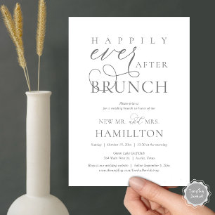 Invitation Heureusement Jamais après Brunch Post Mariage Célé