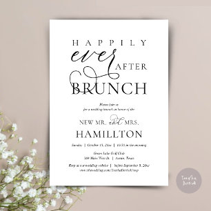 Invitation Heureusement Jamais après Brunch Post Mariage Célé