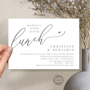 Invitation Heureusement Jamais Après La Fête Du Déjeuner De L