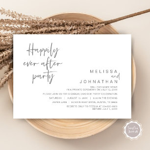 Invitation Heureusement Jamais Après La Fête Du Mariage, Gris