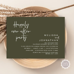 Invitation Heureusement Jamais Après La Fête Du Mariage, Oliv