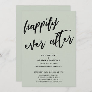 Invitation Heureusement Jamais Après La Réception De Mariage 