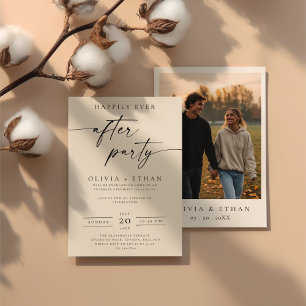 Invitation Heureusement Jamais Après La Réception De Mariage 