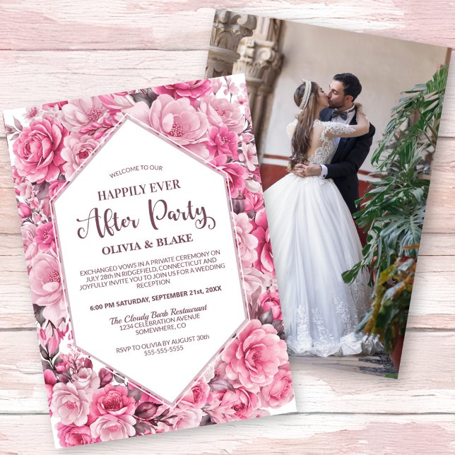 Invitation Heureusement Jamais Après La Réception De Mariage  (Créateur téléchargé)