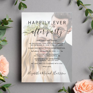 Invitation Heureusement Jamais Après La Réception De Mariage 