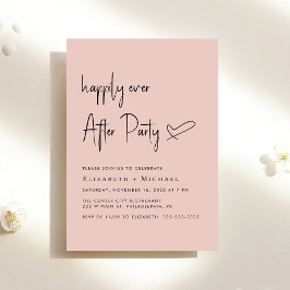 Invitation Heureusement Jamais Après La Réception De Mariage 