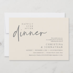 Invitation Heureusement Jamais Après Le Dîner Fête De Mariage