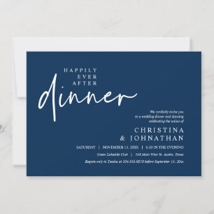 Invitation Heureusement Jamais Après Le Dîner Fête De Mariage