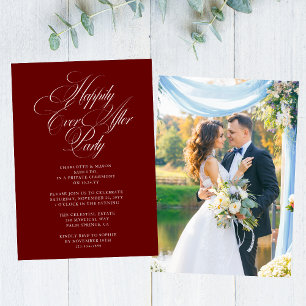 Invitation Heureusement Jamais Après Mariage Réception De Mar