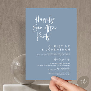 Invitation Heureusement Jamais Après, Soirée Mariage moderne