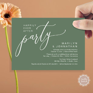 Invitation Heureusement Jamais Après Un Mariage De Fête Récep