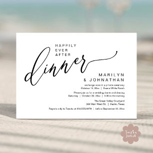 Invitation Heureusement Jamais Après Un Mariage De Fête Récep