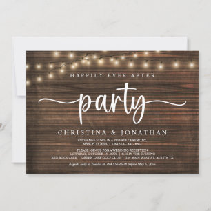 Invitation Heureusement toujours après la fête, String Lights