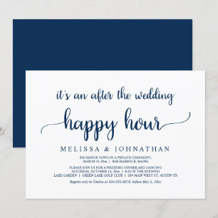 Invitation Heureux à jamais après le mariage en fuite Happy H