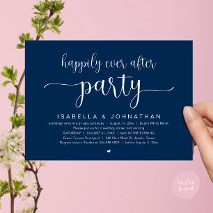 Invitation Heureux Après La Fête, Dîner Mariage Danser