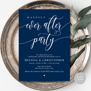Invitation Heureux Après La Fête, Dîner Mariage Danser