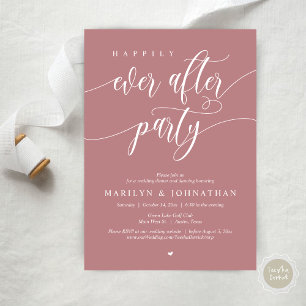 Invitation Heureux Après La Fête, Dîner Mariage Danser