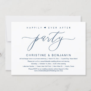 Invitation Heureux Après La Fête, L'Elopement, Script Moderne