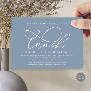 Invitation Heureux Après Le Déjeuner, Parti Romantique Modern