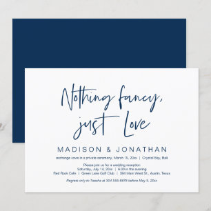 Invitation Heureux Jamais Après La Fête, Bleu De Marine, Elop