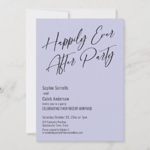 Invitation Heureux Jamais Après La Fête Moderne Élégant Lavan