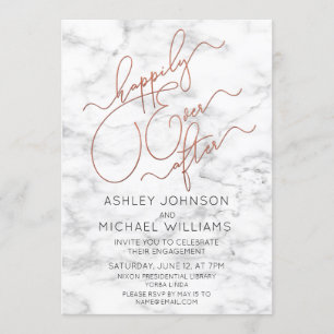 Invitation Heureux Jamais après la partie d'engagement en mar