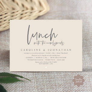 Invitation Heureux Jamais Après Le Déjeuner Avec Les Nouveaux