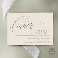Heureux Jamais Après Le Dîner Coeur Mariage