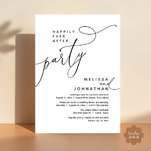 Invitation Heureux Jamais Après Le Dîner D'Elopement Du Maria