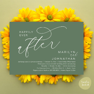 Invitation Heureux Jamais Après Le Dîner Mariage Dancing Part