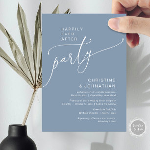 Invitation Heureux Jamais après le parti Mariage Elopement
