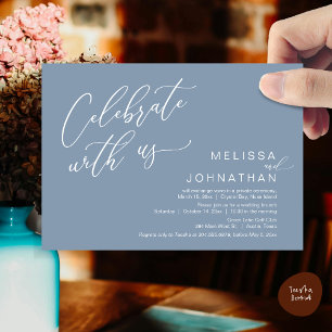 Invitation Heureux Jamais après Mariage Elopement Brunch