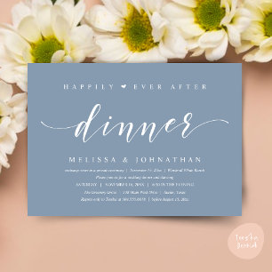 Invitation Heureux pour toujours après dîner, Moderne Minimal