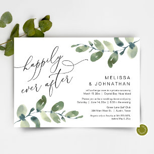 Invitation Heureux Pour Toujours, Dîner de Fiançailles, Verdu