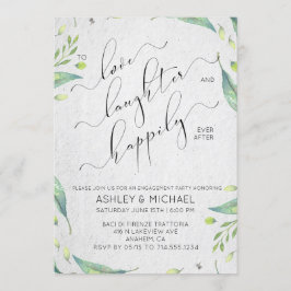 Invitation Heureux toujours après Fiançailles de verdure mode
