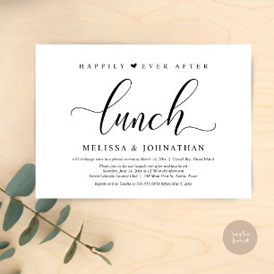 Invitation Heureux toujours après le déjeuner, Mariage Elopem