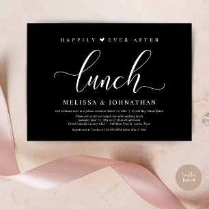 Invitation Heureux toujours après le déjeuner, Mariage Elopem
