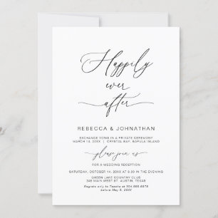 Invitation Heureux toujours après, Police noire, Elopement Pa