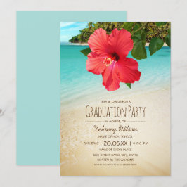 Invitation Hibiscus tropical Hawaï