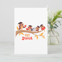 Hiboux Mignons Rentrée Scolaire Remise de Diplômes
