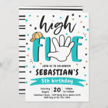 High Five Birday Hi Five 5th Birthday Party