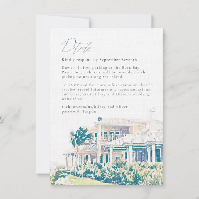 Invitation Hilary et Oliver's Weekend Details Final (Devant)