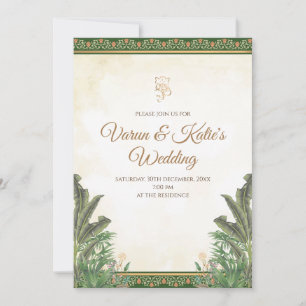 Invitation hindoue indienne Faire-part de mariage