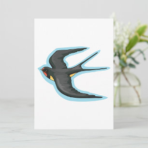 Invitation Hirondelle en vol