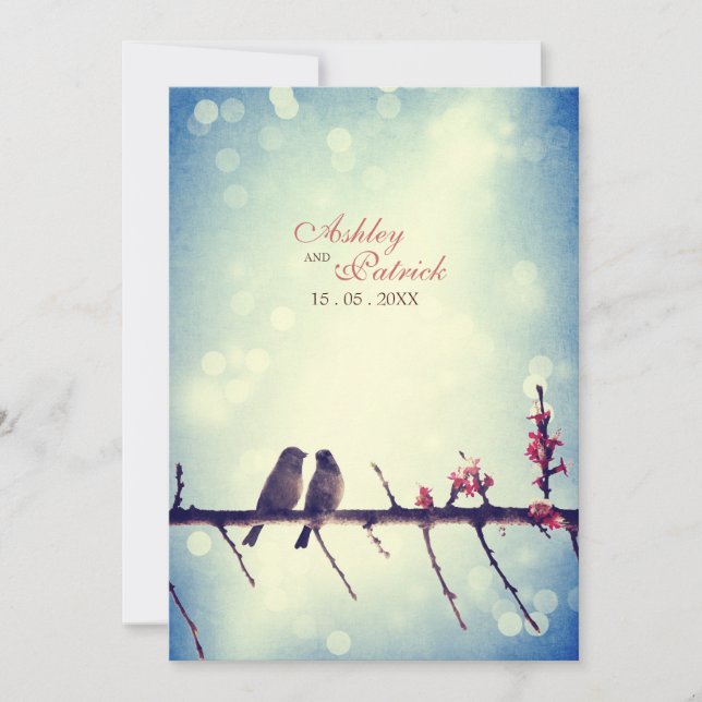 Invitation Histoire 2 d'inséparables (Devant)