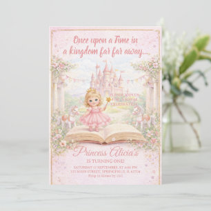 Invitation Histoire de conte de fées pour princesse pour son