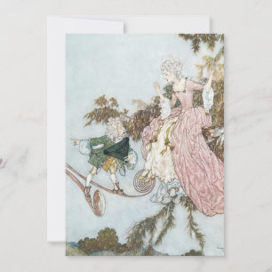 Invitation Histoire de fée vintage Beauté couchée par Edmund 