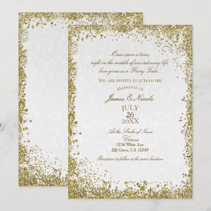 Invitation Histoire de la princesse White Damask