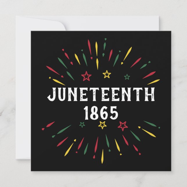 Invitation Histoire des Noirs Jumelage afro-américain 1865 (Devant)